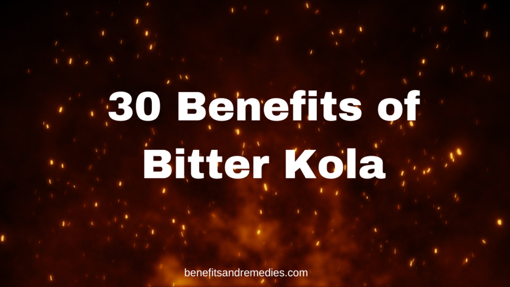 benefits of bitter kola