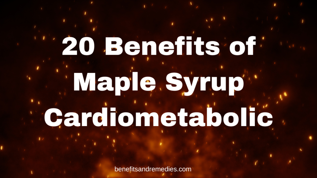 maple syrup cardiometabolic benefits