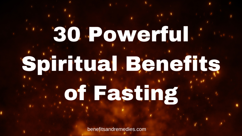 spiritual benefits of fasting