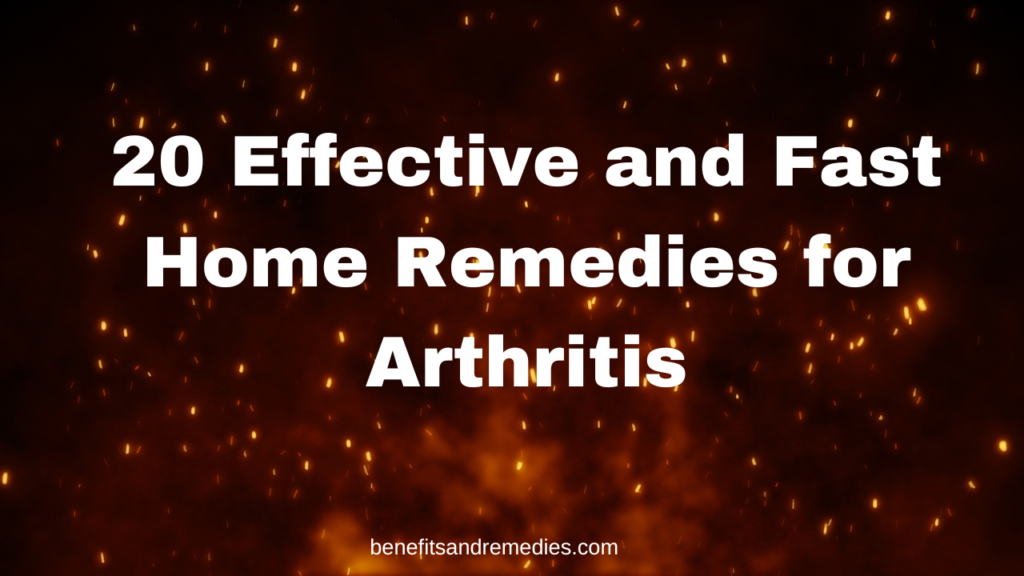 home remedies for arthritis