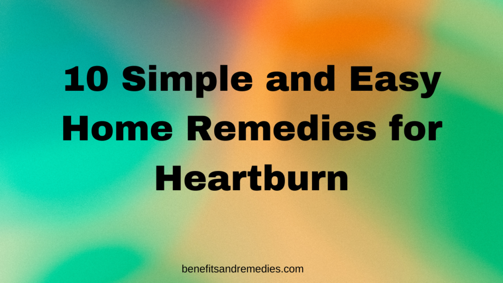 home remedies for heartburn